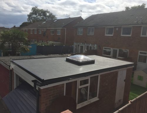 Finished Flat Roof Extension with Skylight