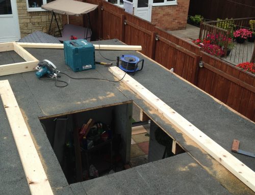 Flat Roof Skylight Before